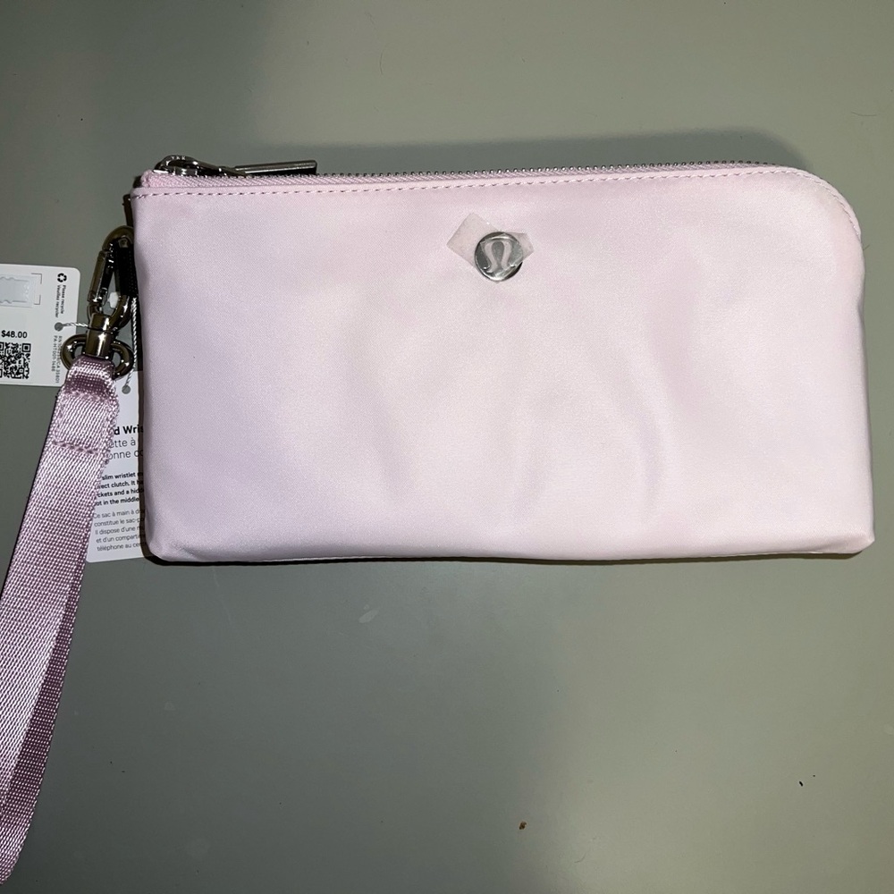 Lululemon Curved Light Pink Wristlit
